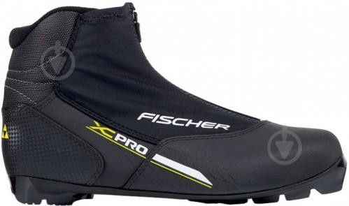 Лыжные ботинки FISCHER XC Pro black yellow р.42 черный с желтым