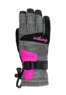 Рукавички гірськолижні жіночі Viking Ronda gray/pink/black  р, 6.46