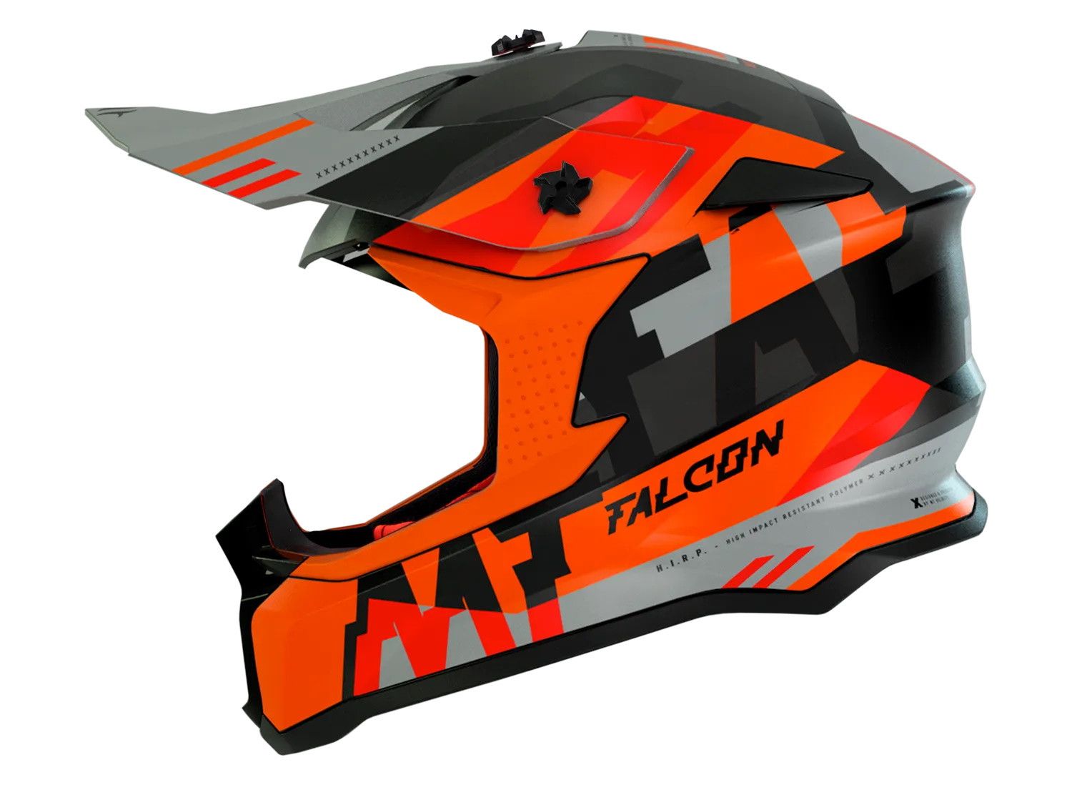 Мото шолом  MT Falcon MX802 Arya A4 Fluo Orange/Black р.XL